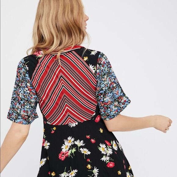 Free People Mix it Up Dress Sz 0 - Picture 2 of 7